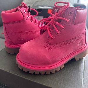 Pink Toddlers Timberland Boots